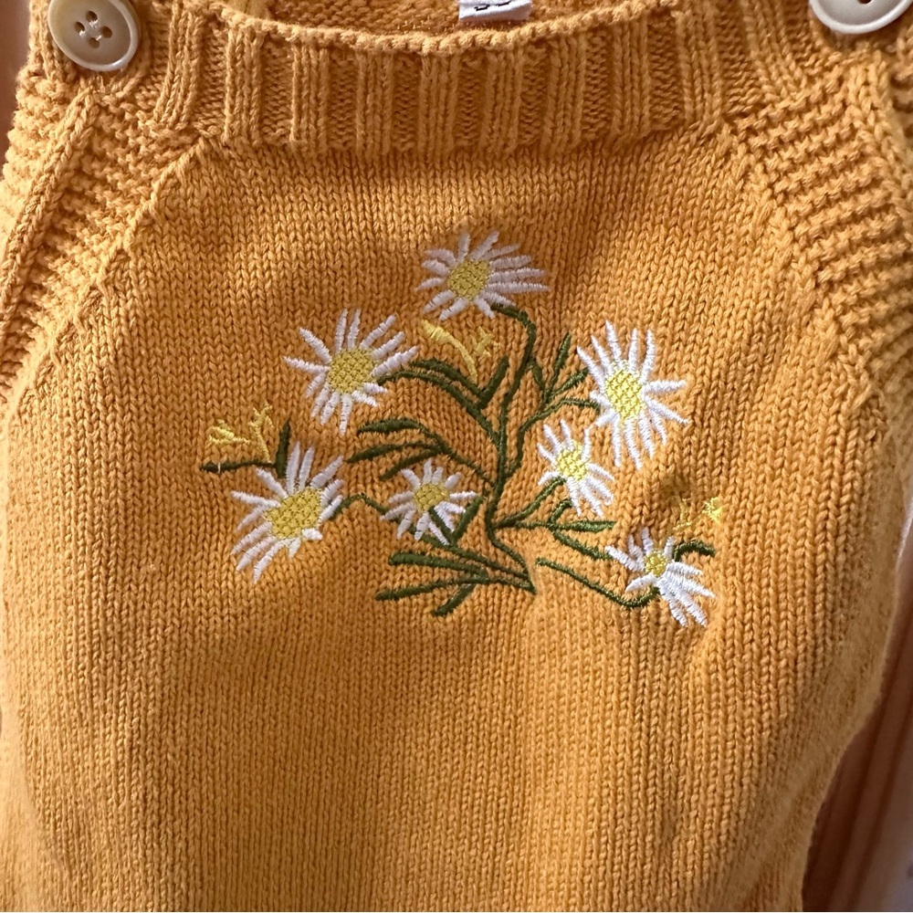 Cozy Orange‎ Knit Sweater Onesie - Picture 2 of 5